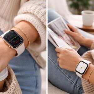 Apple Watch Series 7 41mm GPS + Cellular Starlight Aluminum + 3 Bands